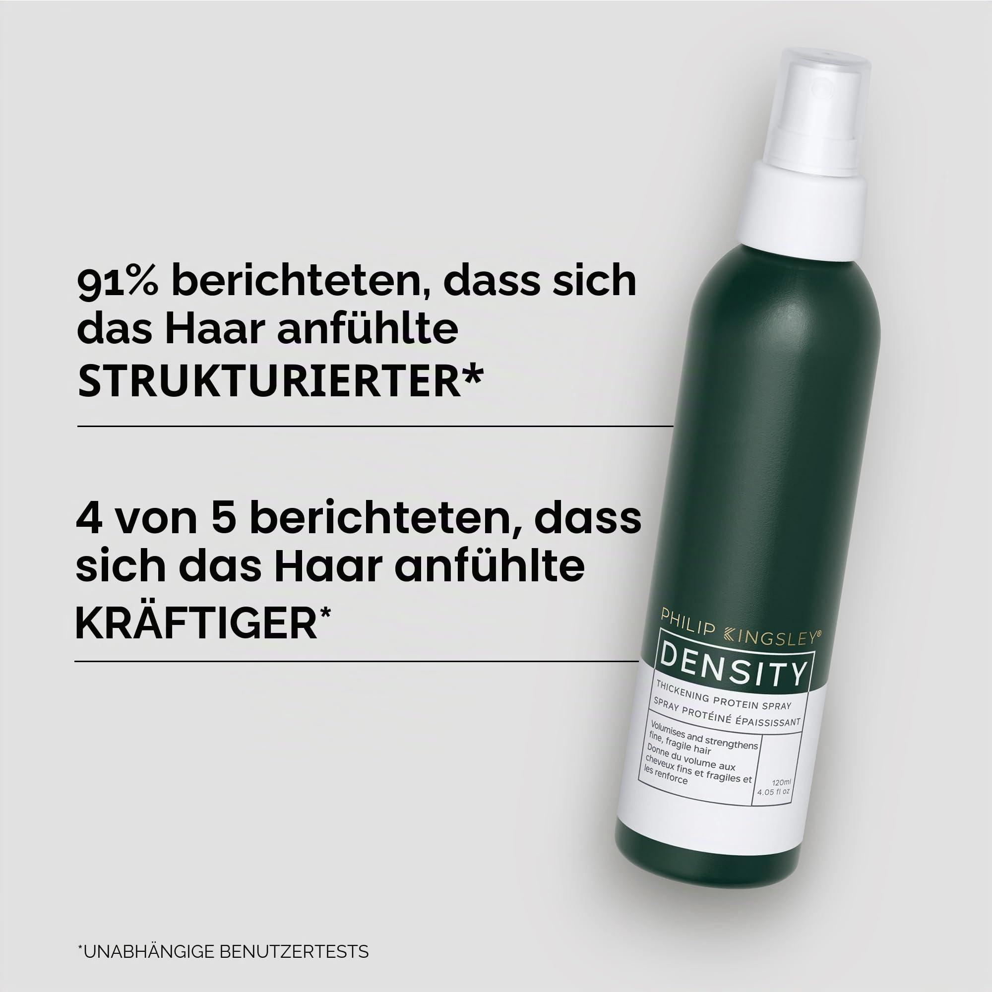 Philip Kingsley Density Thickening Protein Spray Volumizing Treatment for Thinning Hair, Hair Loss, Fine, Fragile Thin Hair Thickener, Volumizer, Strengthener, Helps Volumize and Strengthen, 120m