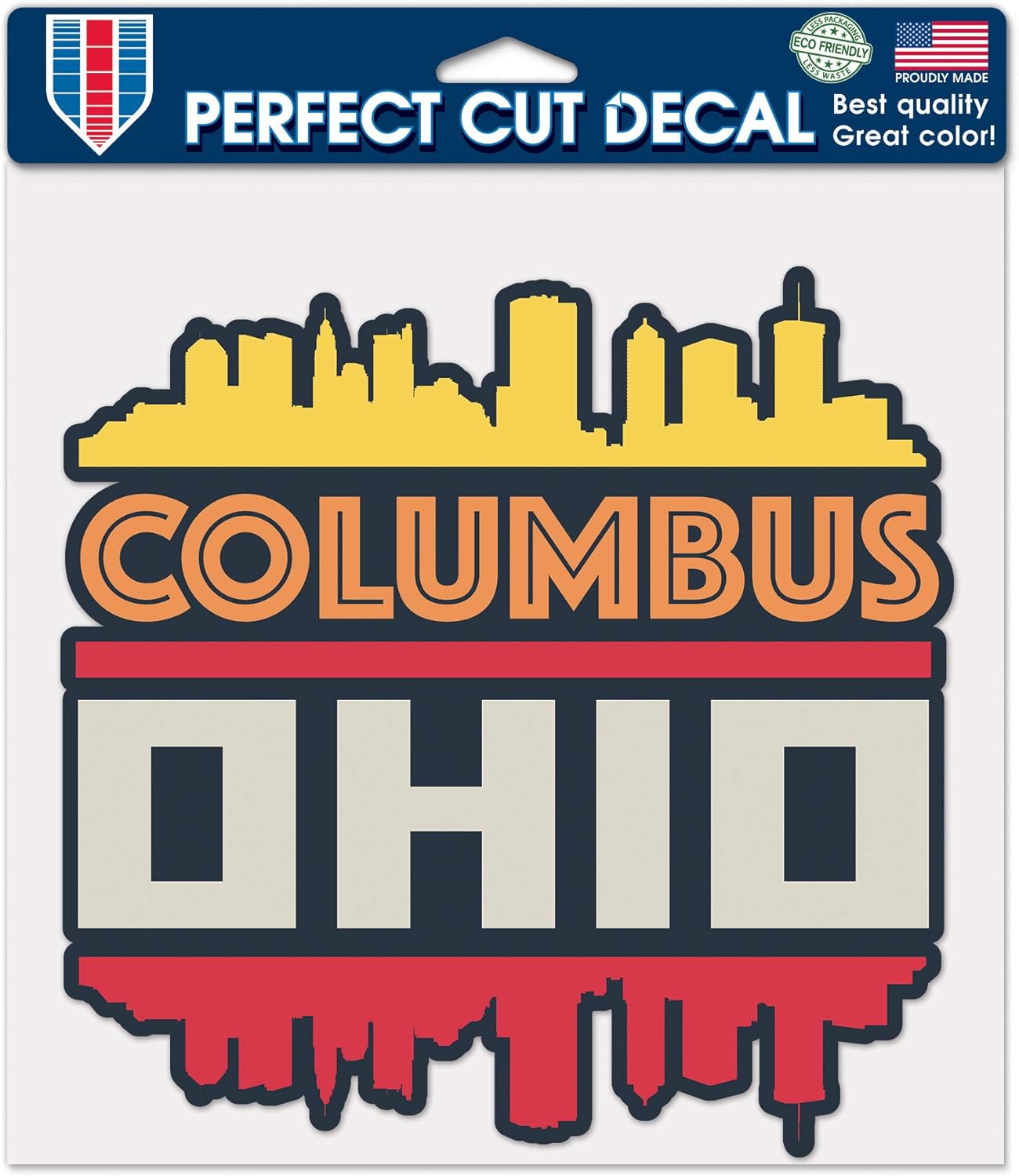 WinCraft Destination Ohio Columbus City/Ohio Columbus Perfect Cut Color Decal 8" x 8"City/Ohio Columbus Perfect Cut Color Decal 8" x 8", Multi, NA