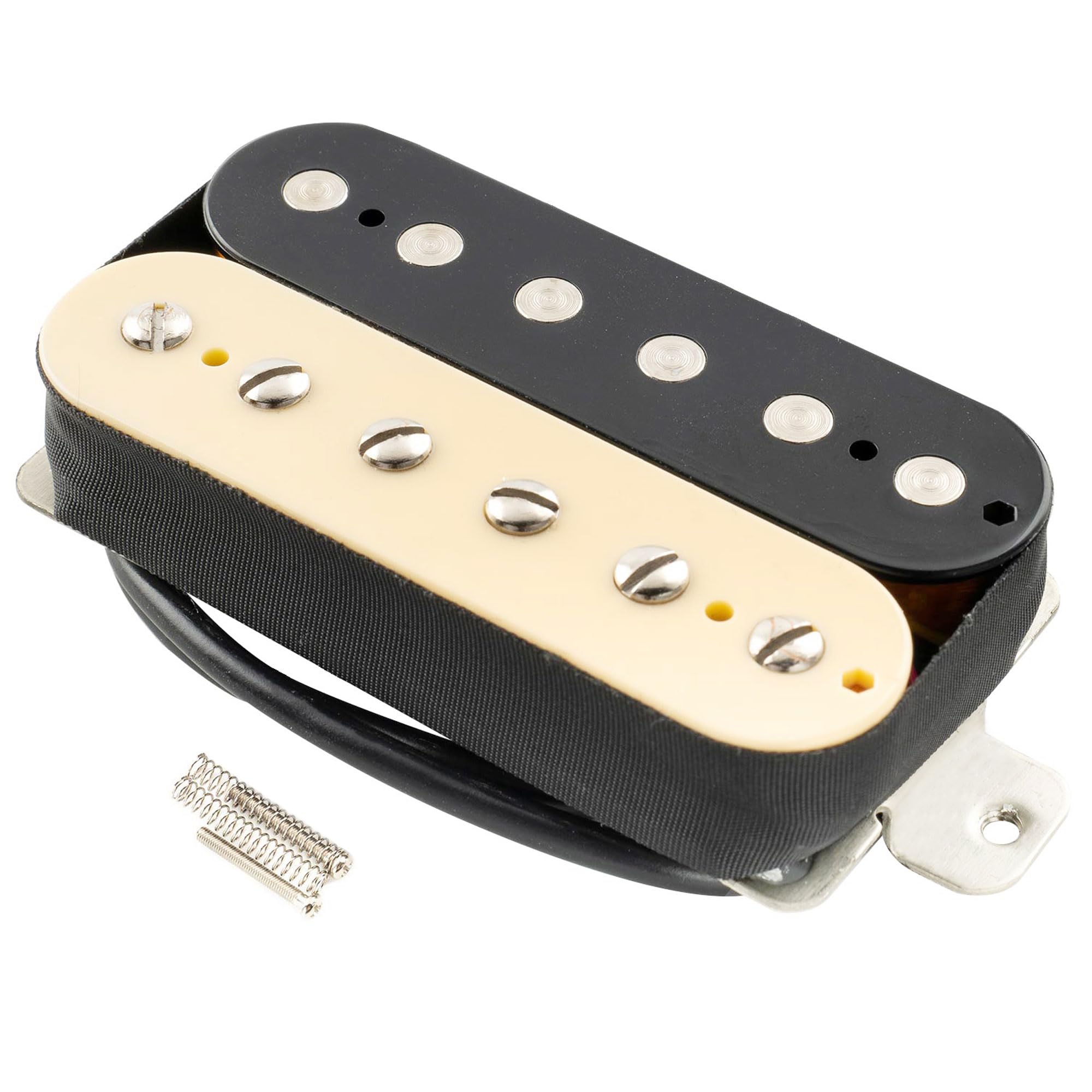 Musiclily Pro LP-OBLA Alnico 5 Micro Humbucker Découvert Chevalet Pickup pour Guitare électrique, Zebra