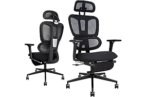 Qulomvs Mesh Ergonomic Office Chair: Superior Comfort for Big and Tall Individuals