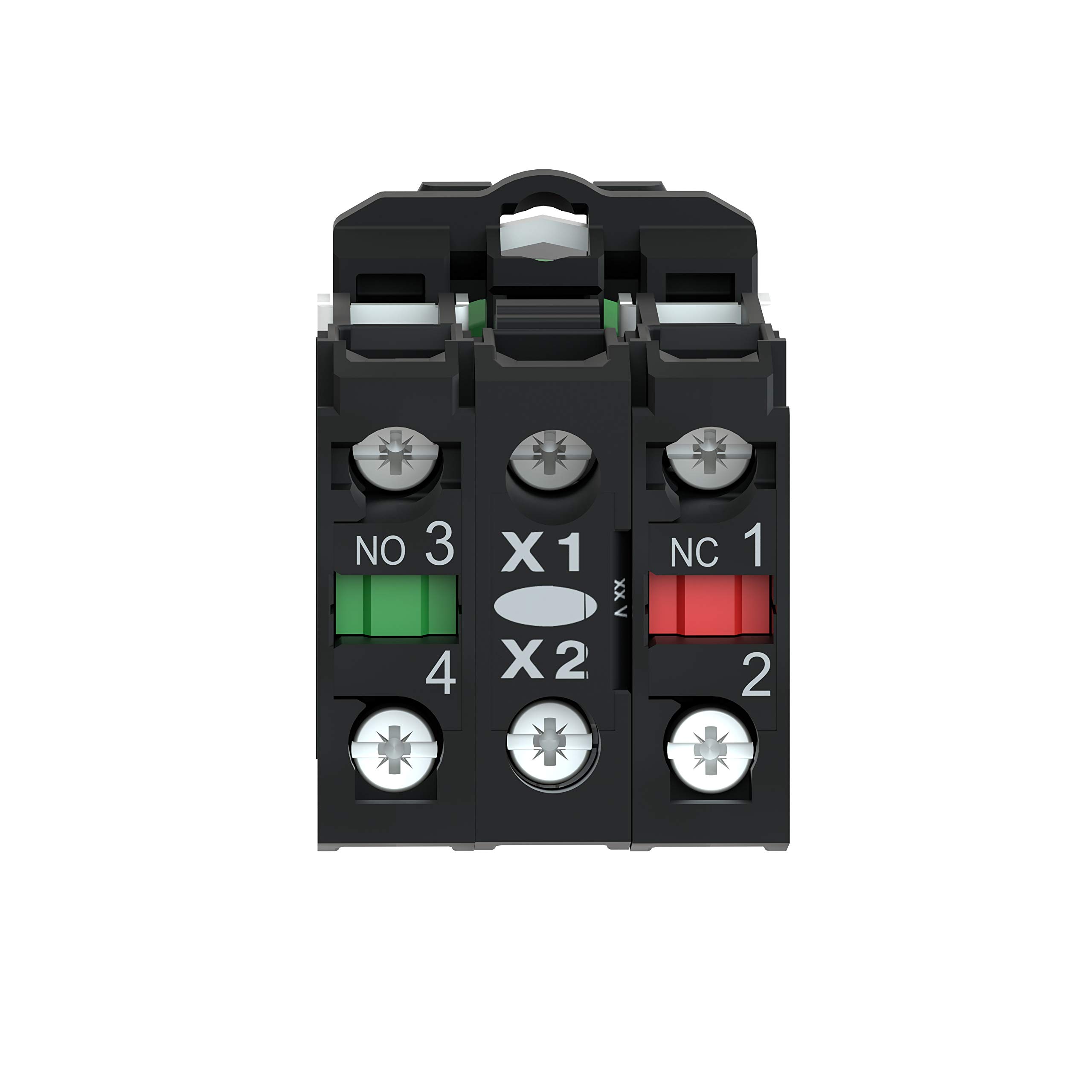 Schneider Electric XB5AW31M5 Pulsador Luminoso, 1NA+1NC, 220-240V, 22mm Ø, 57mm x 30mm x 42mm, Blanco