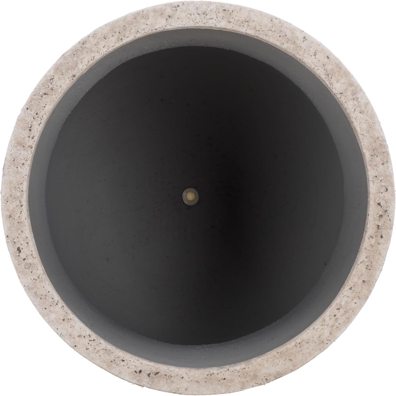 SAFAVIEH Outdoor - Remy Large Planter Pot with Drainage - Antique White Ficonstone Cement - Weather Resistant - Ideal for Patio, Garden, Backyard, 21.3" Wx 21.3" D x 26.8" H (PAT1548B)