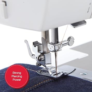 SINGER 4411 PRISMA High Speed Heavy Duty Sewing Machine with Accessories | 11 stitches deliver 69 applications, 50% more power for denim and canvas, metal frame, 4-step buttonhole, 1100 stitches/min