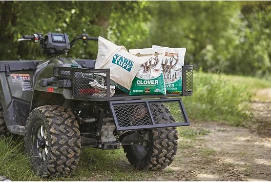 Guide Gear ATV Rear Drop Basket Cargo Luggage Carrier Hauling Rack, Heavy-Duty Steel, 29.5 x 39 x 10h
