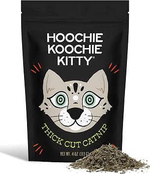 Premium Catnip Thick Cut 4 oz | Natural Cut & Sifted Catnip for Cats | Strong Aroma for Play, Training & Enrichment | Fresh, Potent, Resealable Bag
