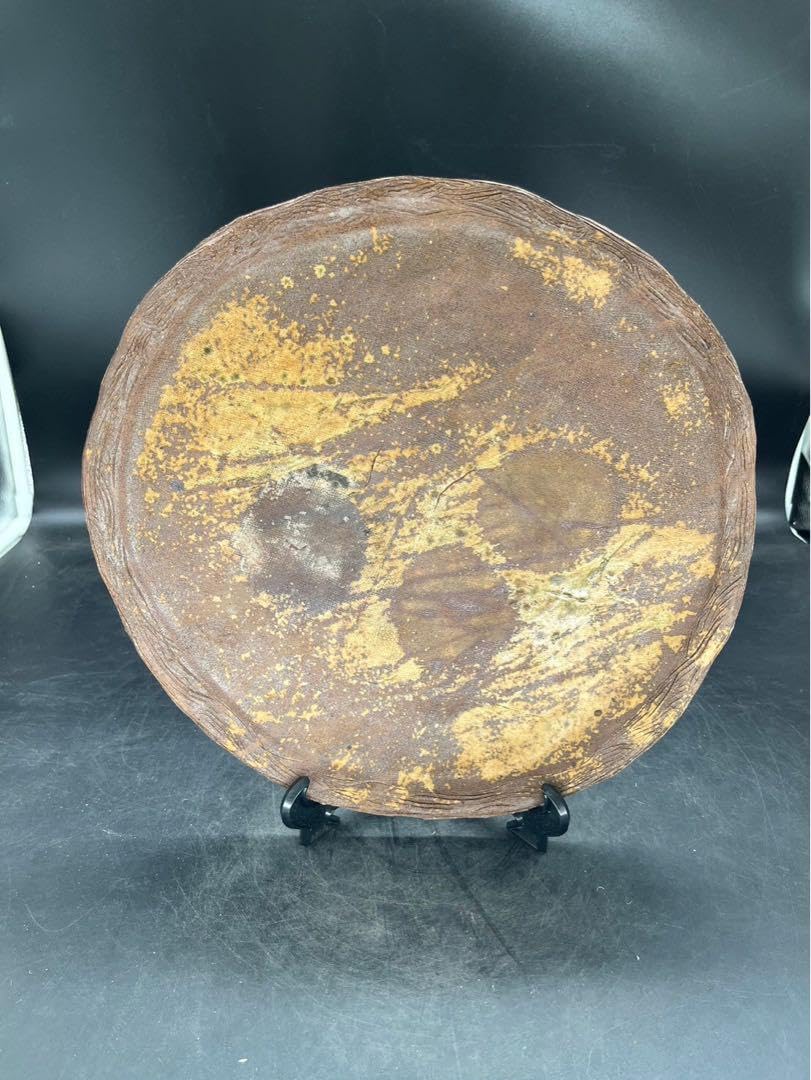 Amazon.co.jp: 備前焼 大皿 骨董 工芸品 飾り皿 焼物 時代物 明治大正