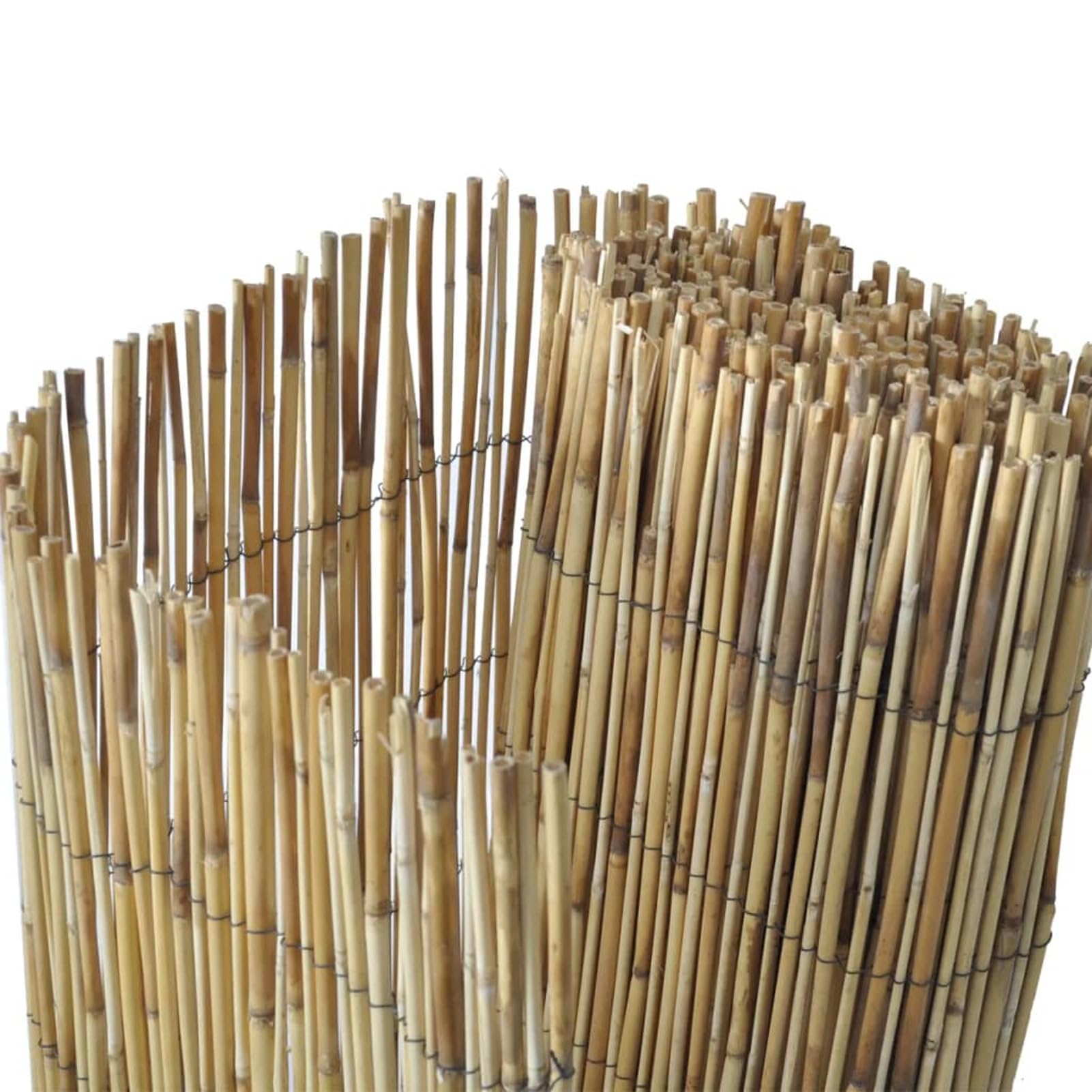 Recinzione da Giardino in Canna,Canna Cannette In Bamboo Pelato Bambù Naturale Canniccio Decorativo Recinzione Giardino Ringhiera Balcone Terrazza Piscina Stuoia Ombreggiante
