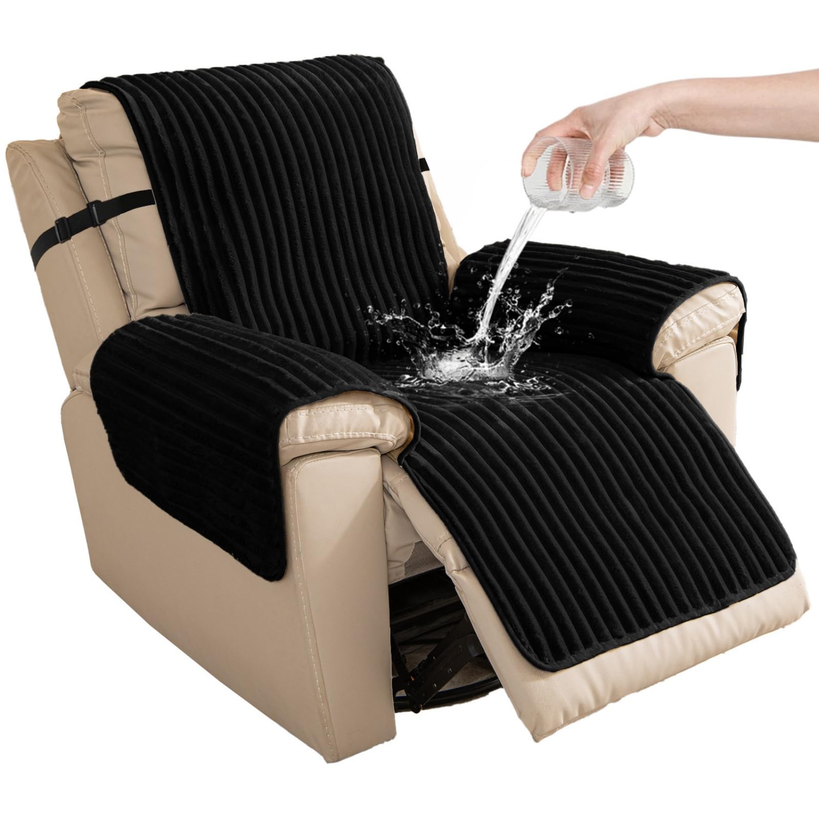 Funda impermeable para silla reclinable evita deslizamientos y daños de perros