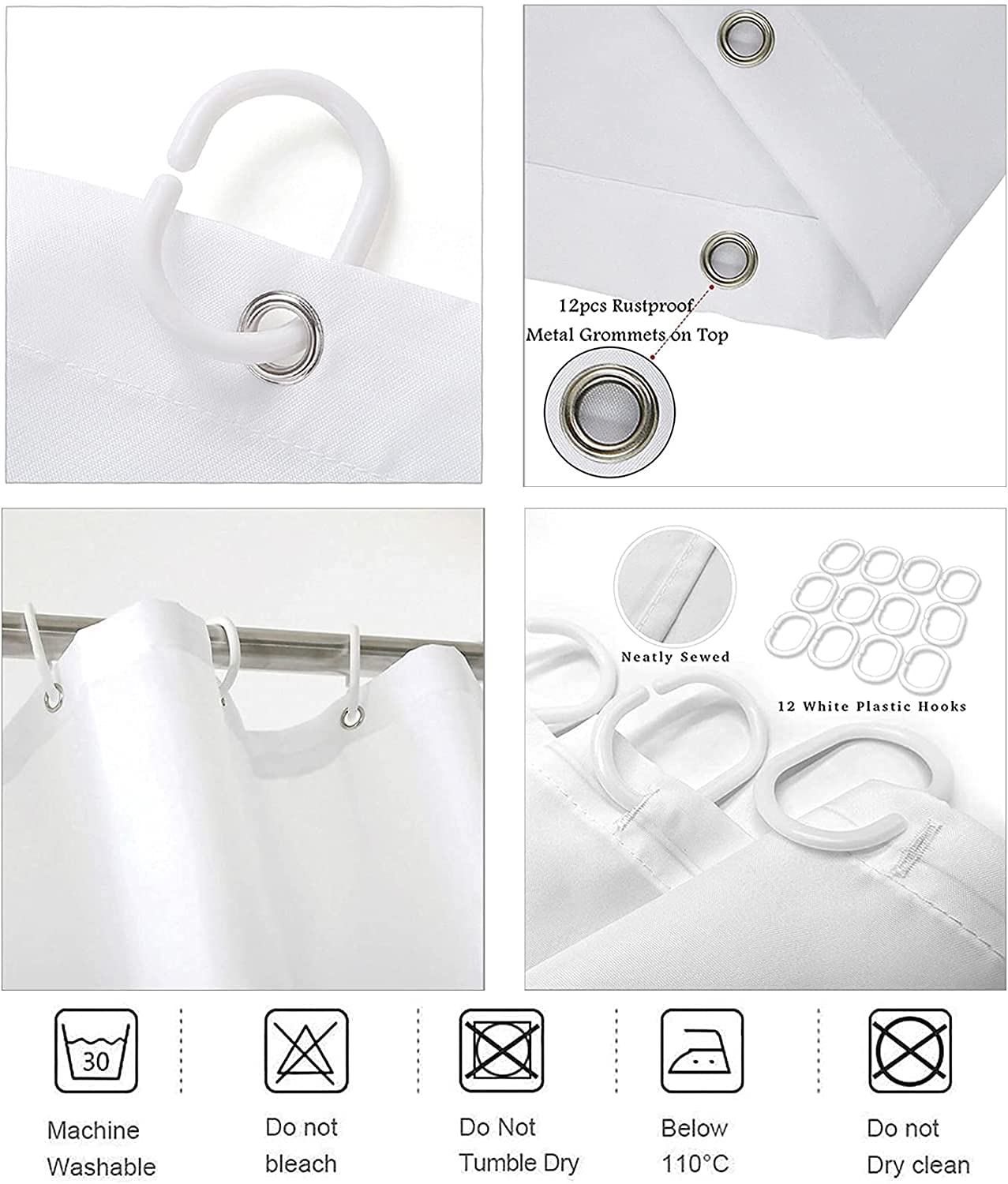 Omebero 4Pcs Praying Black Queen Shower Curtain Set, Inspirational Quote Afrcian American Woman Shower Curtains with Rugs Toilet Lid Cover Bath Mat, Waterproof Independence Day Bathroom Decor Sets