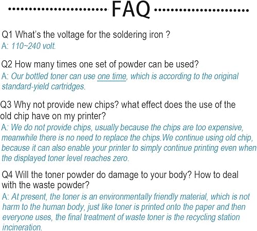 Miniatura 5 de Kit de recarga de tóner compatible para impresora Canon CRG-045 CRG-046 CRG-054 054H CRG-055 055H serie color paquete de 4 (con herramientas)