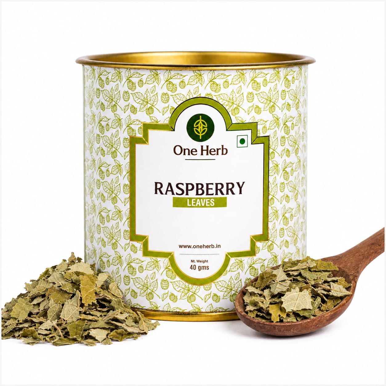 One Herb - Raspberry Leaves 40g, Loose Leaf Herbal Infusion Tea | Rubus Idaeus Dried Whole Leaf | Caffeine-Free Naturally Dried Brew for Women's Wellness, Daily Balance & Calm Routines