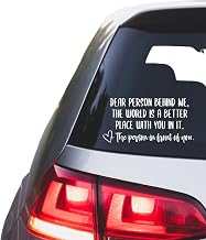 Dear Person Behind Me Car Decal, Suicide Prevention - Promote Mental Health Awareness and Spread Love on the Road!