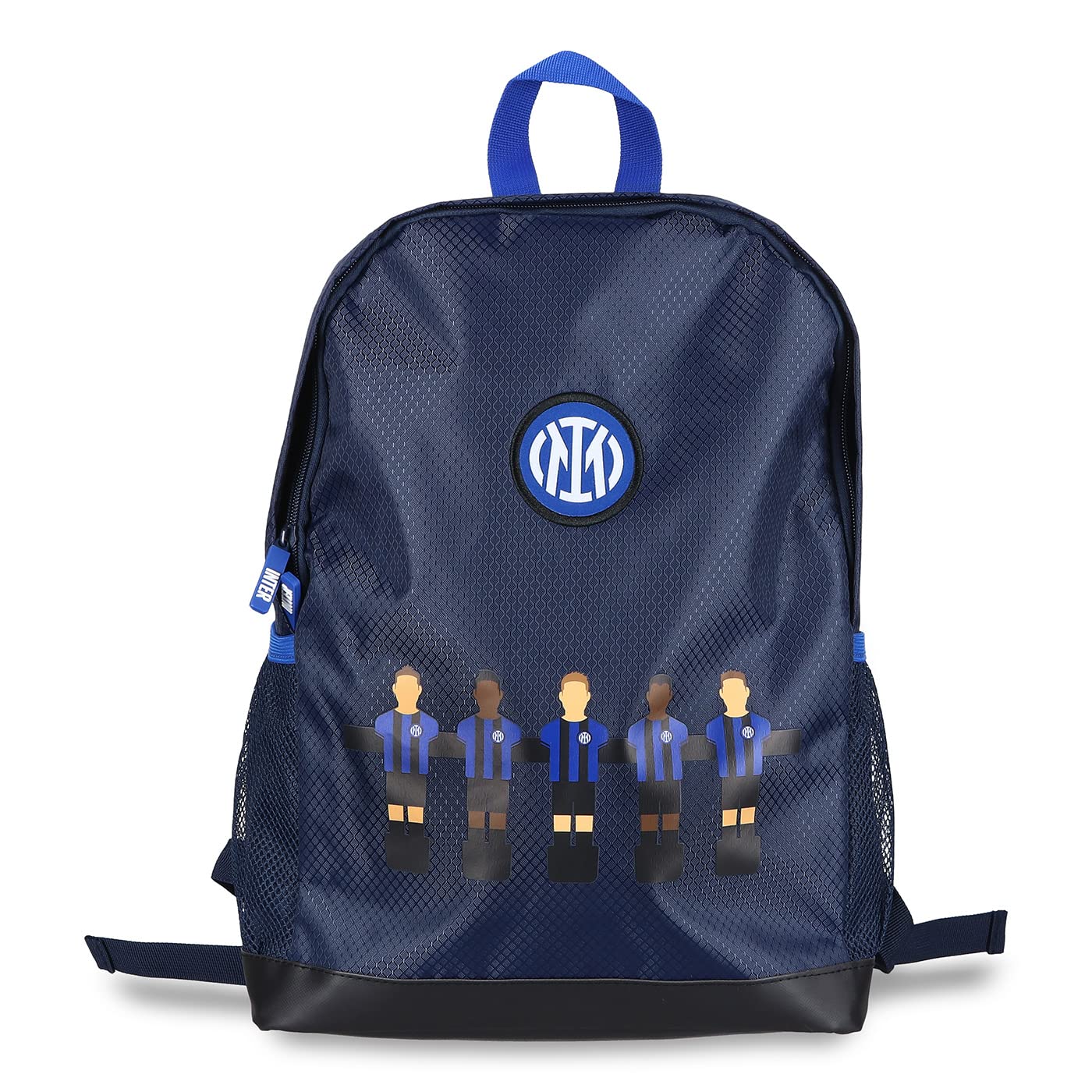 Inter - Zaino Scuola per Bambini e Bambine, Collezione Esclusiva Calcio Balilla, 28x16x42 cm, per i Tifosi Nerazzurri più Piccoli - Prodotto Ufficiale