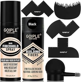 Hair Thickening Fibers&Pump Applicator Set Professional Hair Styling Set- Hair Fibers Barber Enhancement Spray