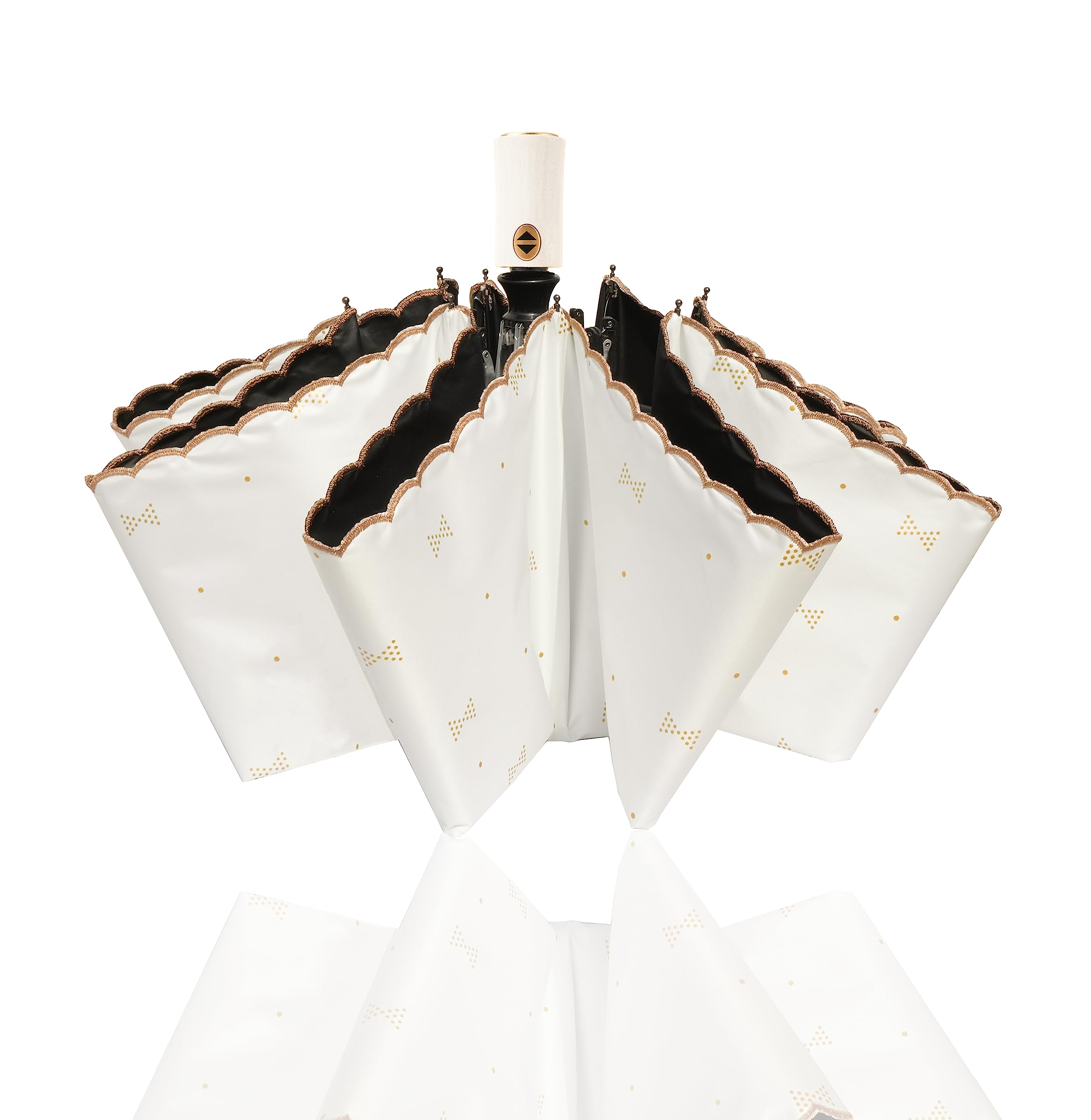 Nuxer UV Umbrella Protection Sun Compact Umbrella for Rain Folding Travel Umbrella Automatic Open Close UPF 50+ Windproof Umbrella