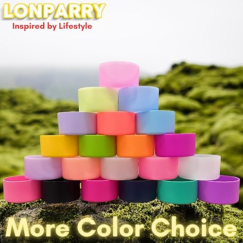 Miniatura 5 de LONPARRY Stanley - Paquete de 2 botas de silicona para vaso Stanley 40 30 oz Quencher Adventure, bota inferior para Stanley IceFlow 30 20 oz, funda