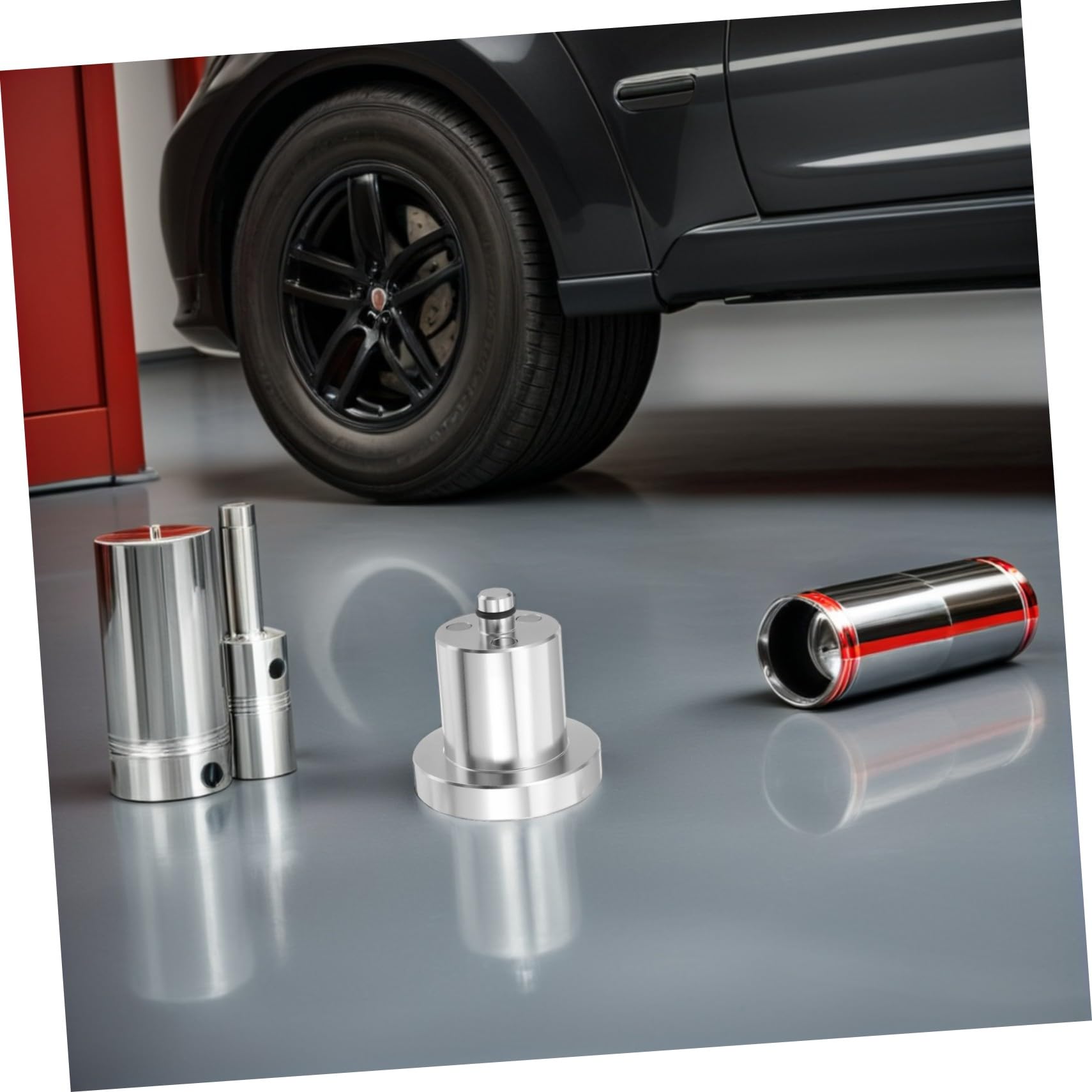 4stücke Wagenheberaufnahmeadapter für Rangierwagenheber Hydraulikwagenheber Lkw und Pkw Ersatz-wagenheberaufnahme aus Aluminium Hebeplatte für Fahrzeuge und Suvs Zubehör für Wartun