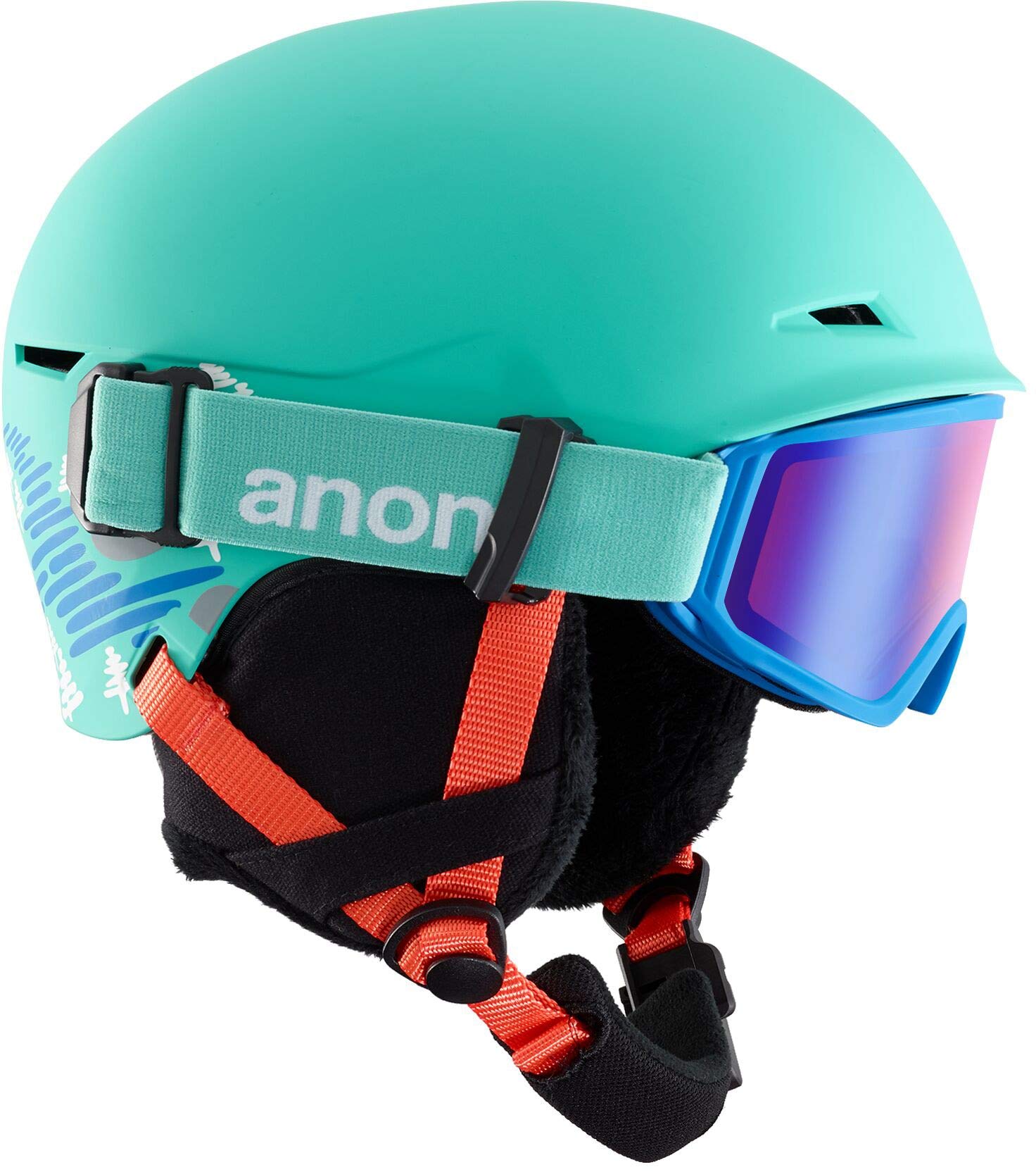 Amazon.com: Anon Kids' Define Helmet, Bc Teal, Large : Sports