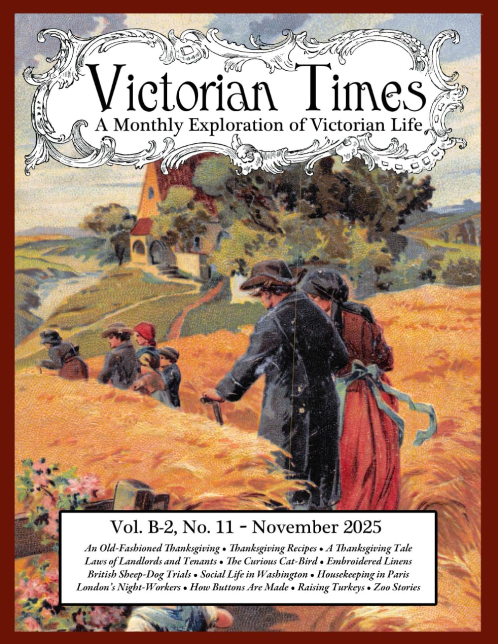 Victorian Times, Vol. B-2 No. 11 – November 2025: A Monthly Exploration of Victorian Life