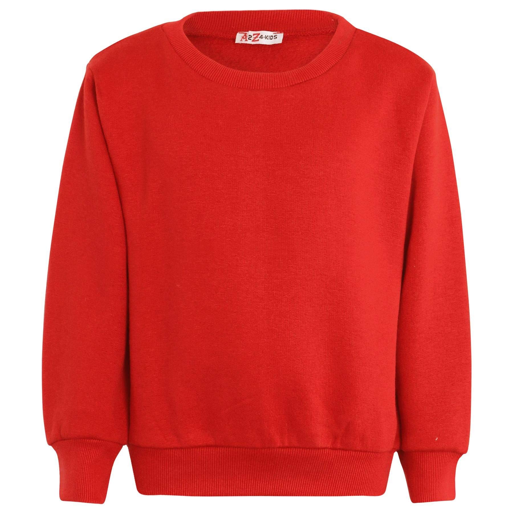 A2Z 4 Kids Chándal unisex de cuello redondo de forro polar para niñas y niños, de 2 a 3 a 4 5 6 7 8 9 10 11 12 13 años