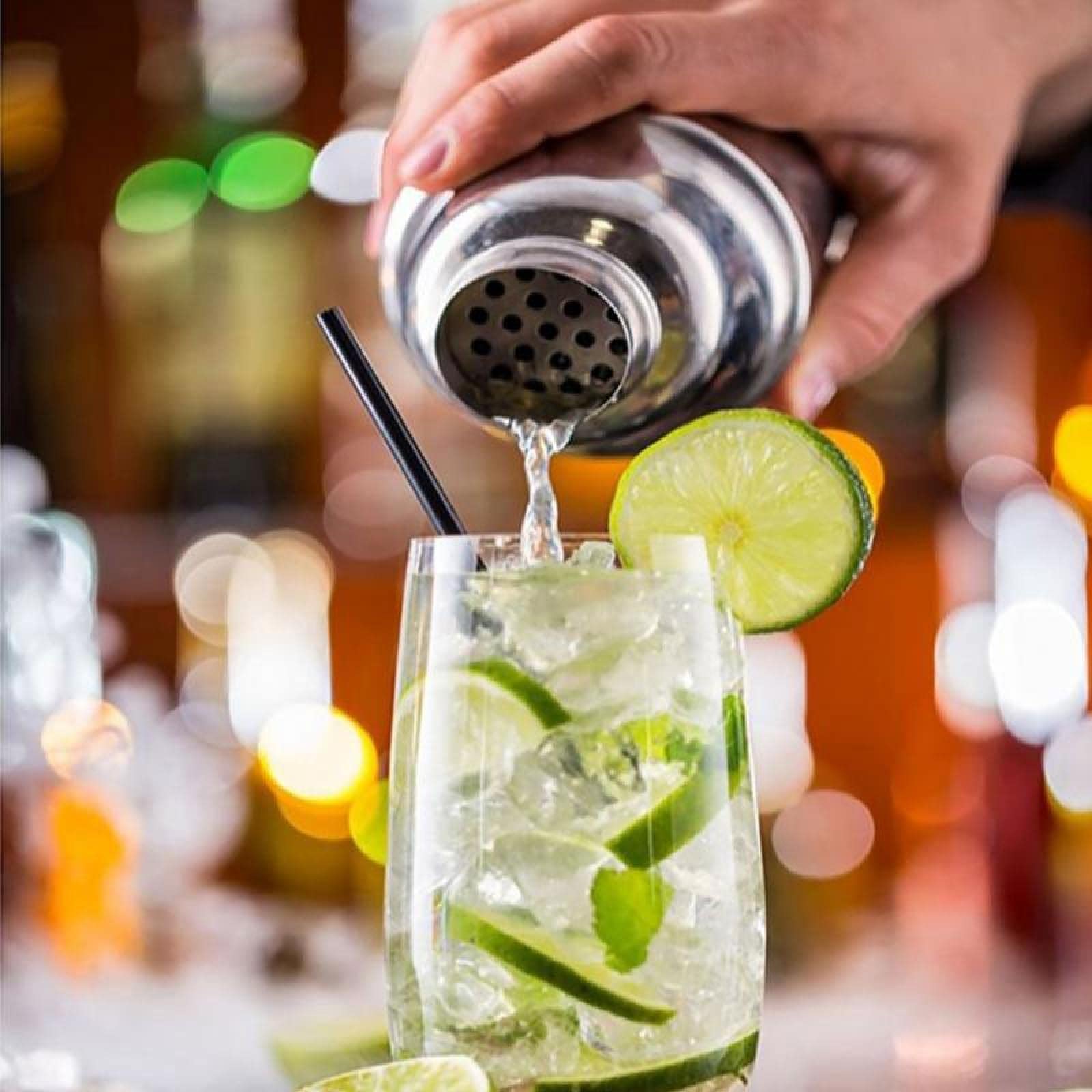 Genérico Set De Coctelería De Acero Inoxidable, 750 Ml con Base, Utensilios para Mezclar Cócteles, Ahorra Tiempo Y Es A Prueba De Fugas, Ideal para Guardar En Casa O En Fiestas