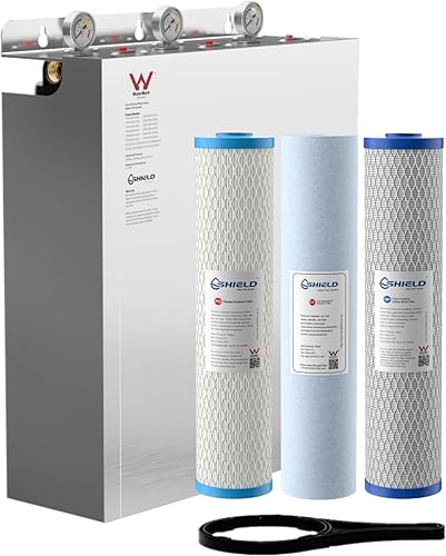 Shield Water Filters 3 Stage System with Stainless Steel Cover