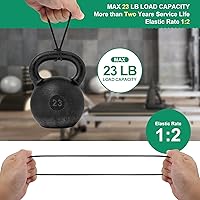 Vista 2 de 60 cuerdas elásticas de bolas de 6 pulgadas, cuerda elástica resistente para exteriores con bolas, bolas elásticas de lona para refugio, campamento