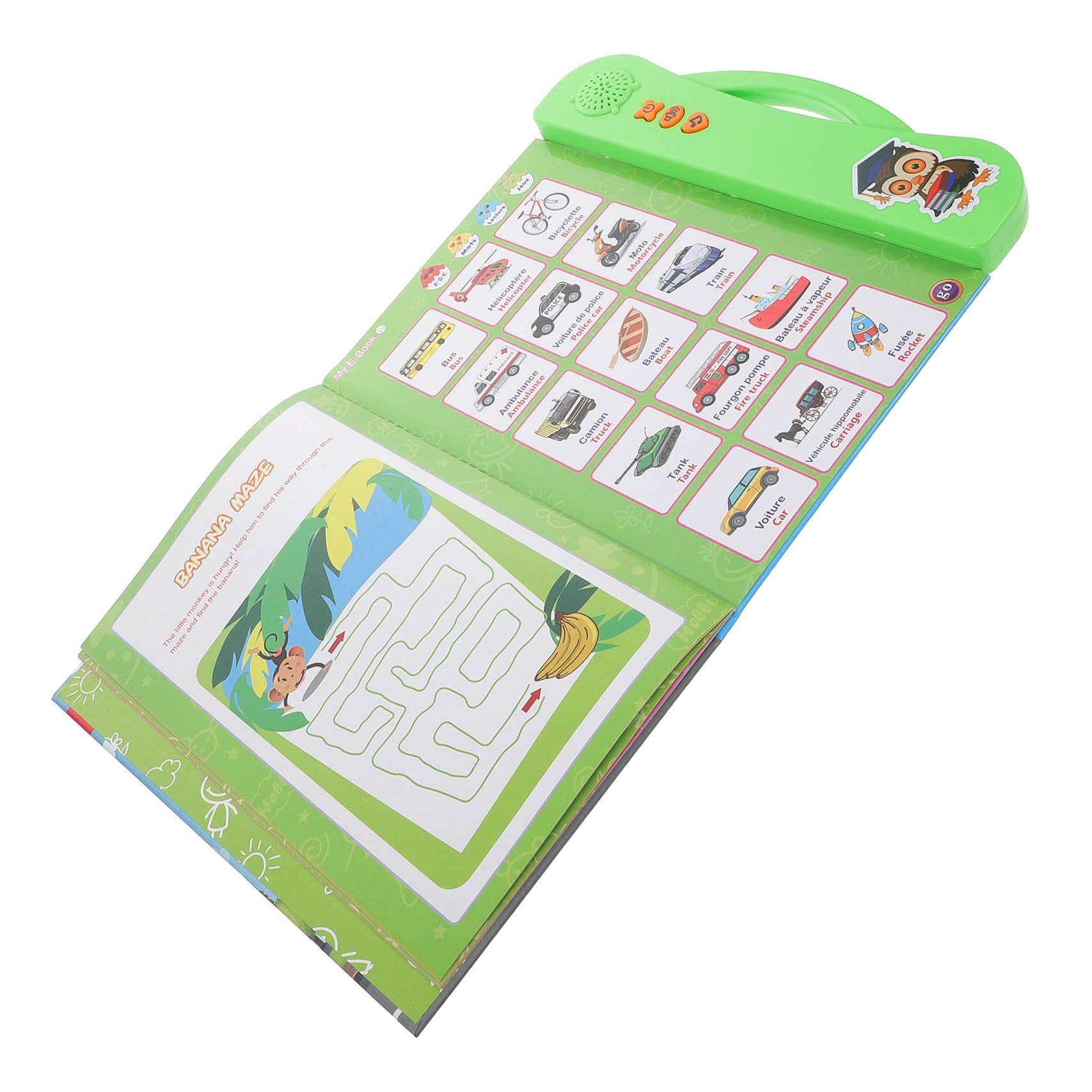Mikinona Gioco Interattivo Montessori Audio per Ragazzo Ragazza 4-8 Anni in Abs Verde, Stimola Capacità di Apprendimento, per Back To School Party e Compleanni