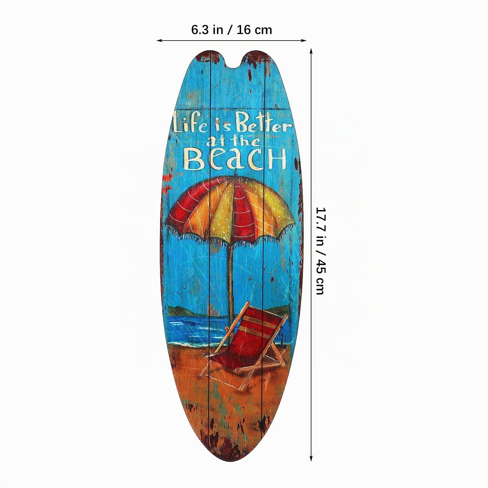 Awleynz 3 tablas de surf decorativas para decoración de pared al aire libre, paredes junto al mar, bares tropicales, decoración para fiestas
