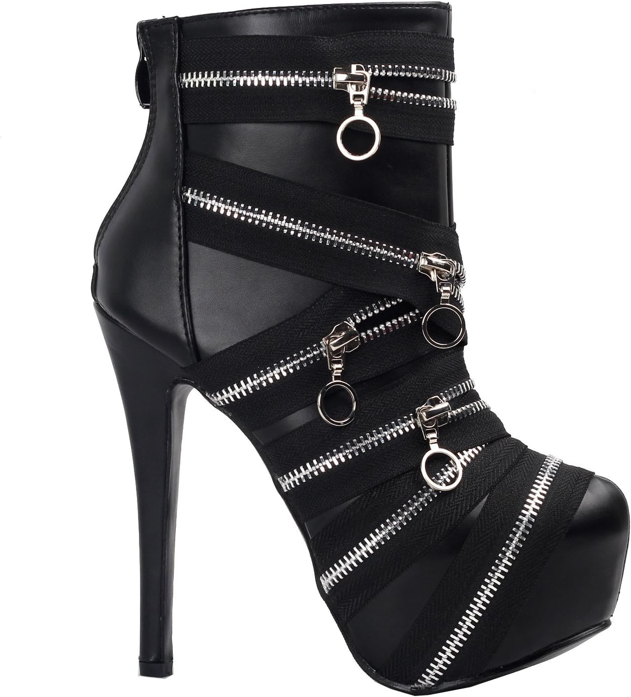 SHOW STORY Chic Sassy Black Pull-On Vogue Latest Stylish Pumps,LF80845BK40,9US,Black