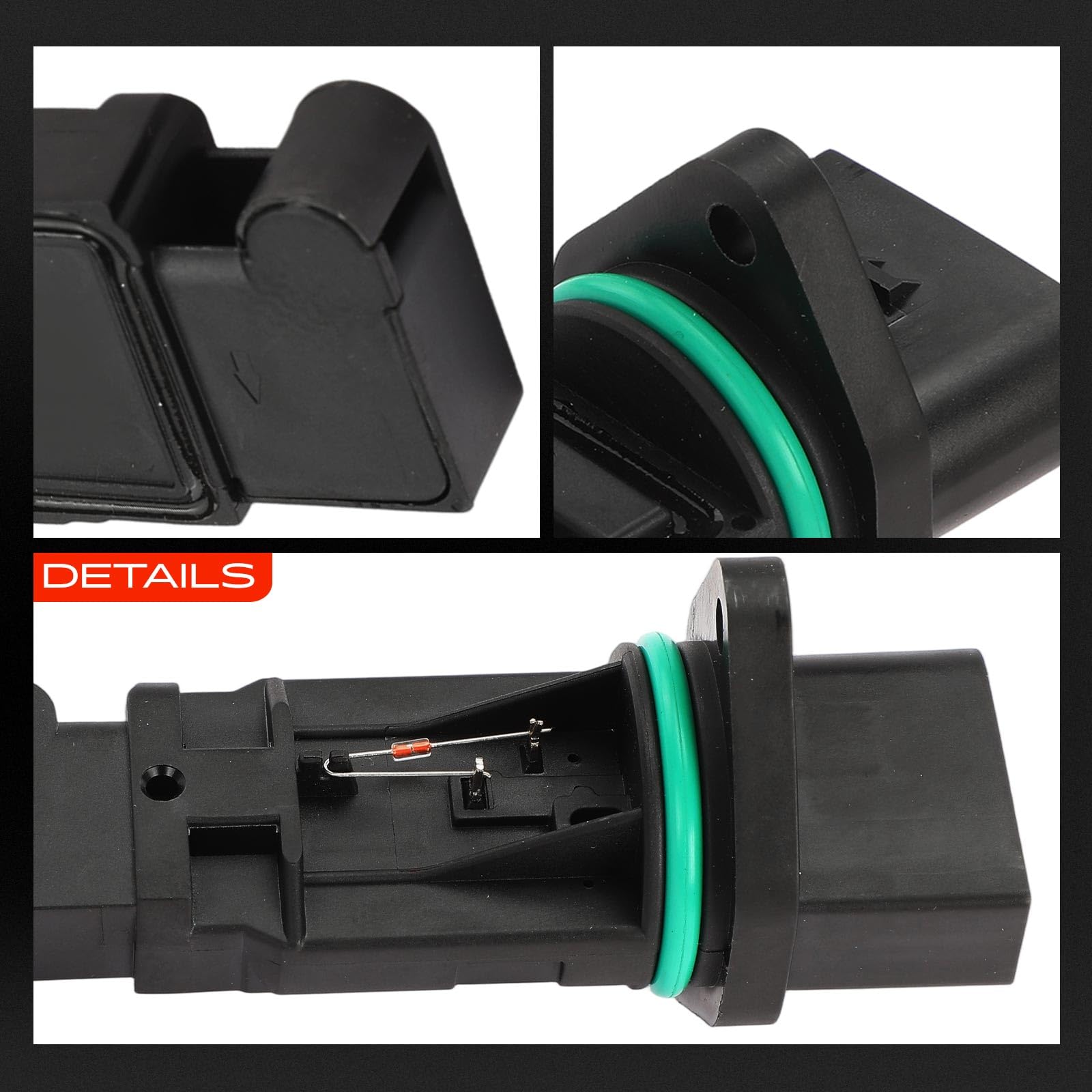 Frankberg Luftmassensensor 5-Polig Kompatibel mit A3 8L1 1.9L 2000-2003 L.u.p.o 60 6X1 1.4L 1999-2005 E.O.S 1F7 1F8 2.0L 2006-2008 O.c.t.a.v.i.a I 1U2 1.9L 1996-2010 Replace# 07C906461X