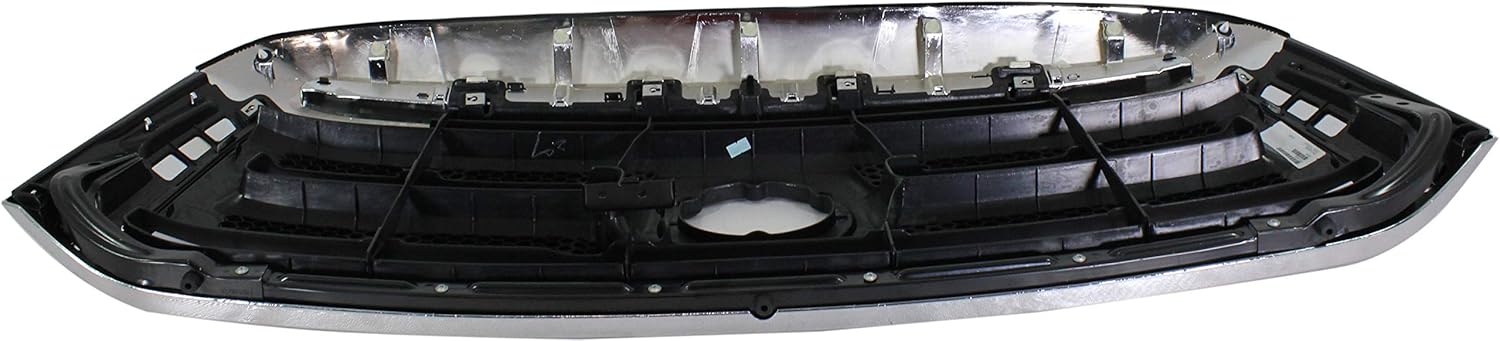 Garage-Pro Grille Assembly Compatible with 2010-2013 Toyota Tundra Chrome Shell with Textured Black Insert