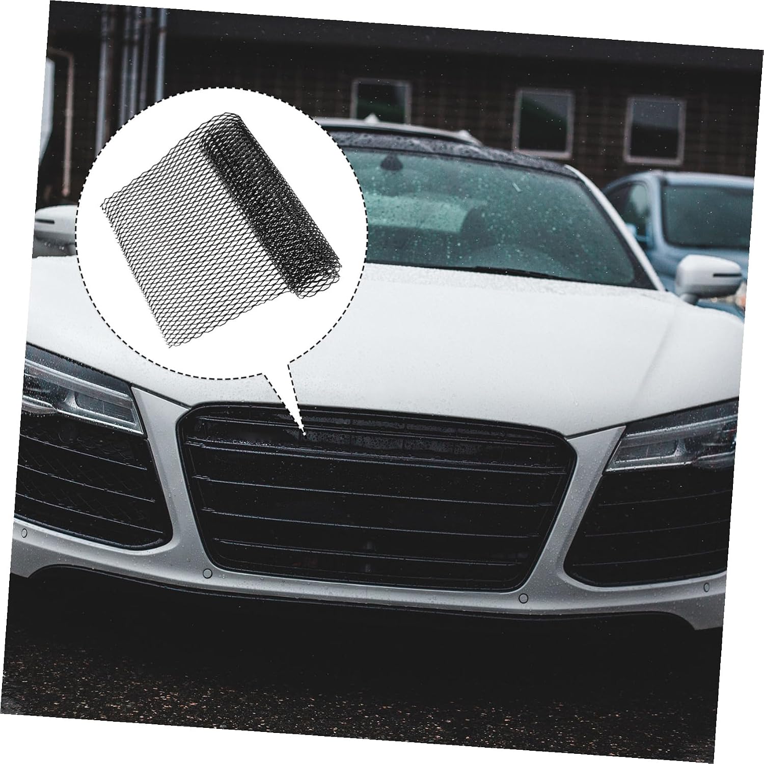 Waterproof Car Front Grill Mesh Bumper Grille Guard Universal Fitment Roll for Easy Cutting Installation