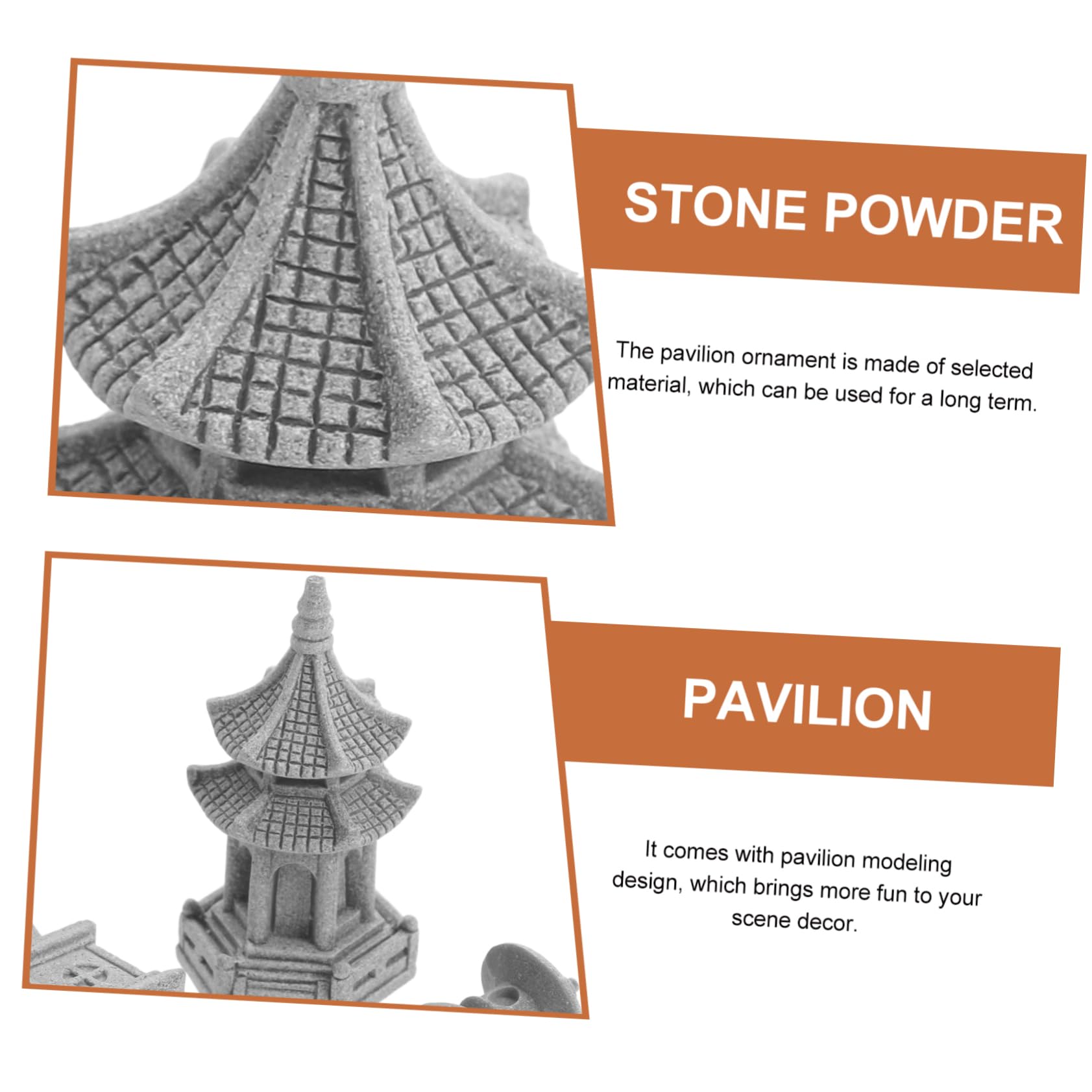 Sosoport 12stücke Teiliges Mini Pagoden-Dekoration Für Bonsai-gärten Realistische Landschaftsverschönerung Mit Pavillon Steinlaterne Und Hexagon-Turm Für Garten Und Innenräume