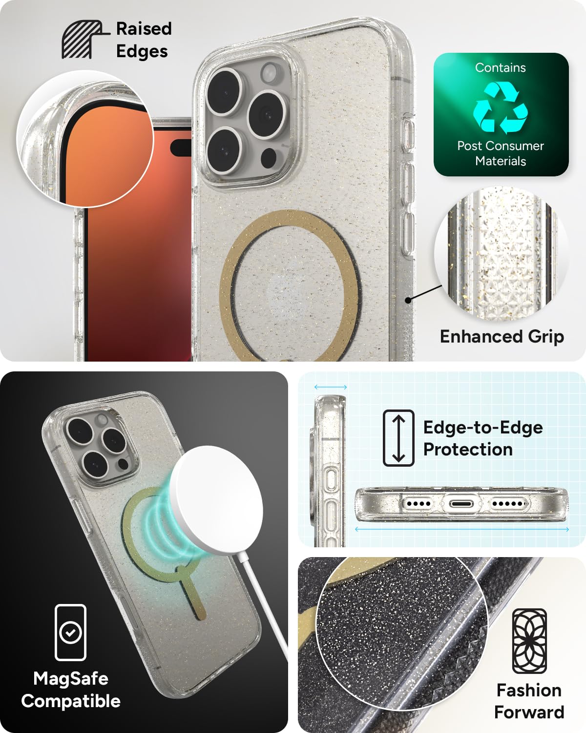 ZAGG Milan Snap Case For IPhone 16 Plus - Color Changing Finish, MagSafe & Wireless