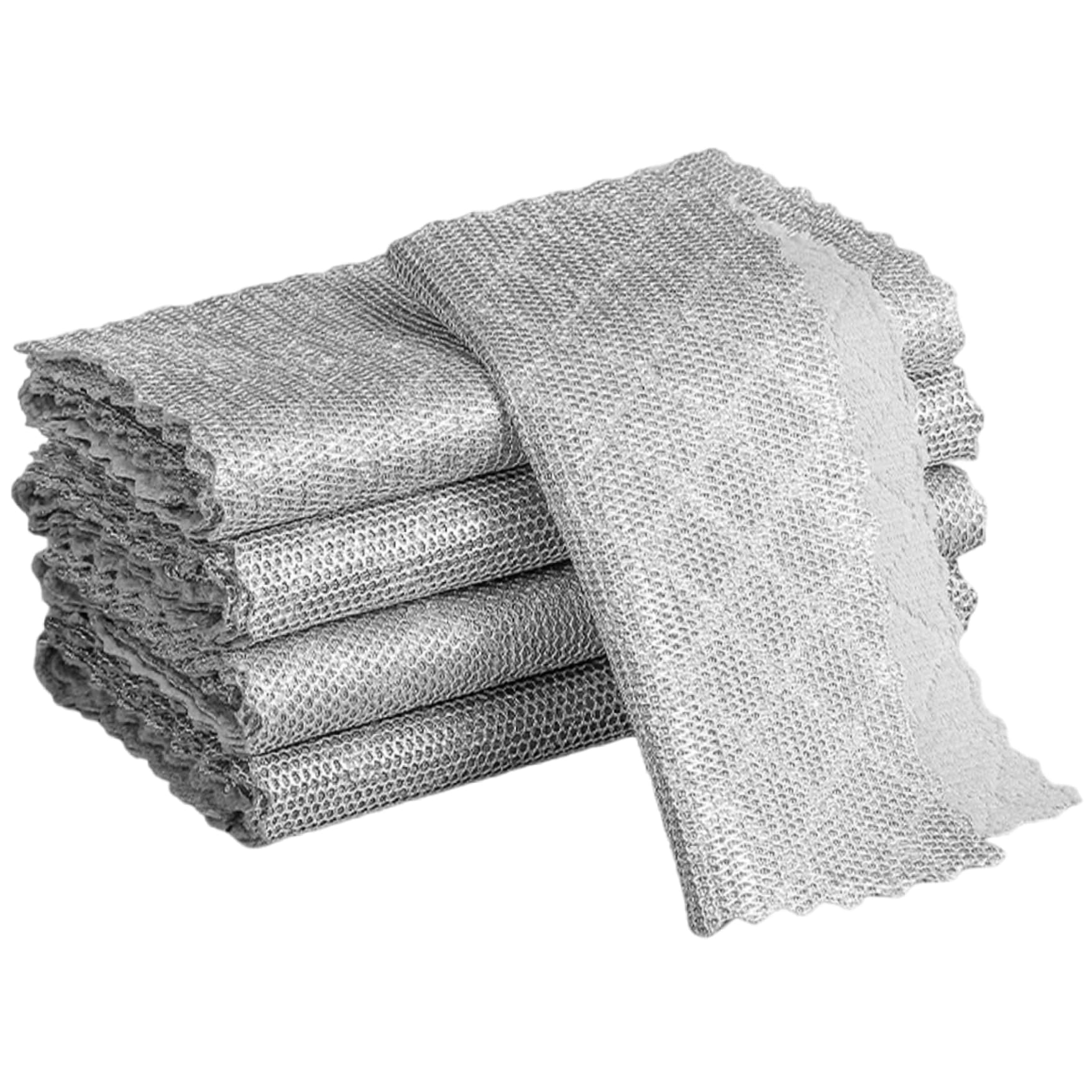 Striegro 5PCS Multipurpose Wire Dishwashing Rags, Non Scratch Dishcloths for Kitchen Cleaning, Reusable Dish Sponge for Dishes, Pots, Sinks (25x25cm)..