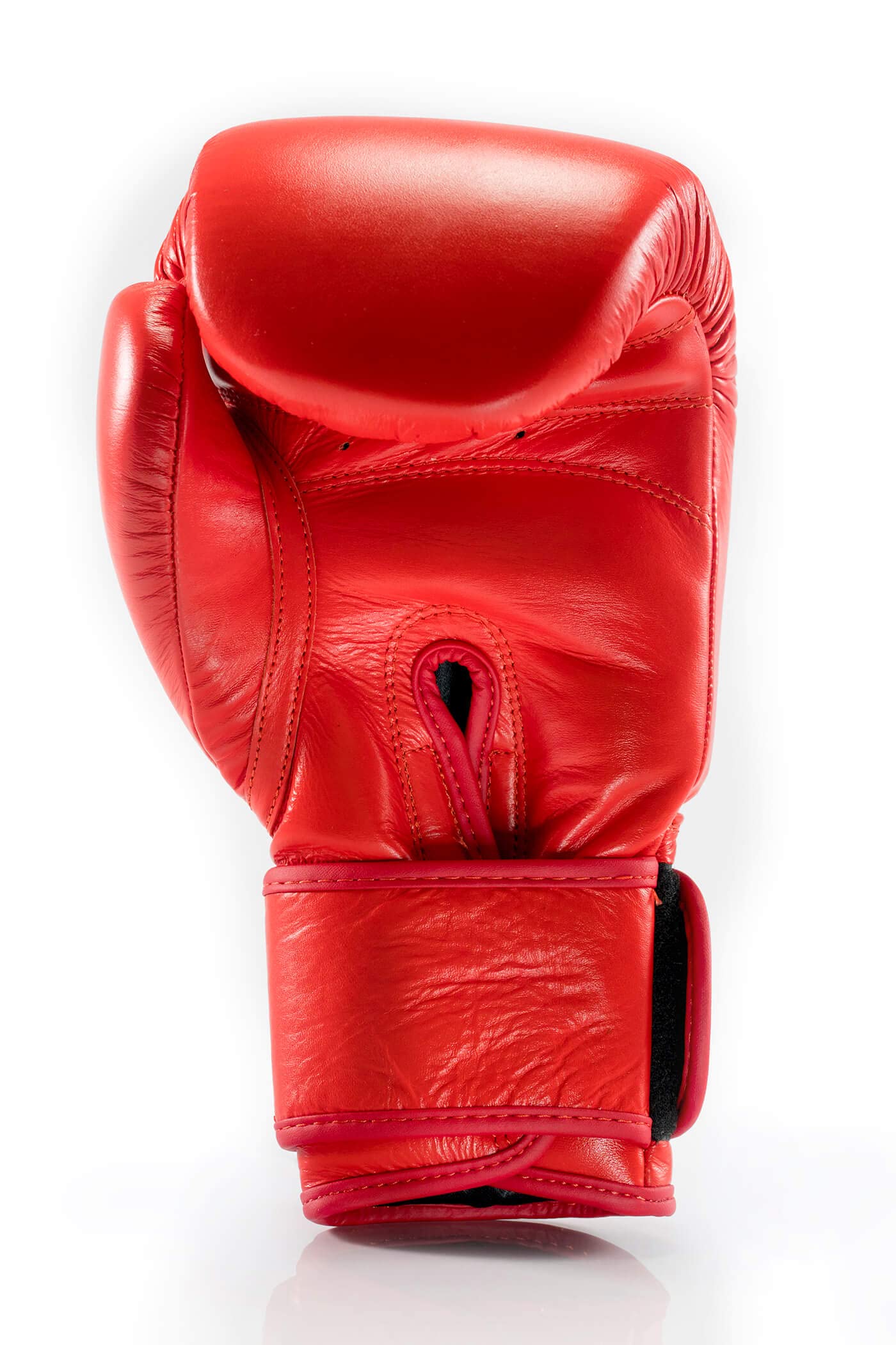 Guantes de Boxeo de Piel Natural para Entrenamiento y Sparring Modelo, First Round Red, 14 Oz