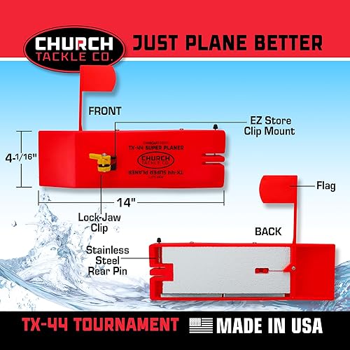 Miniatura 3 de Tabla de cepilladora de torneo TX-44 por Church Tackle Co