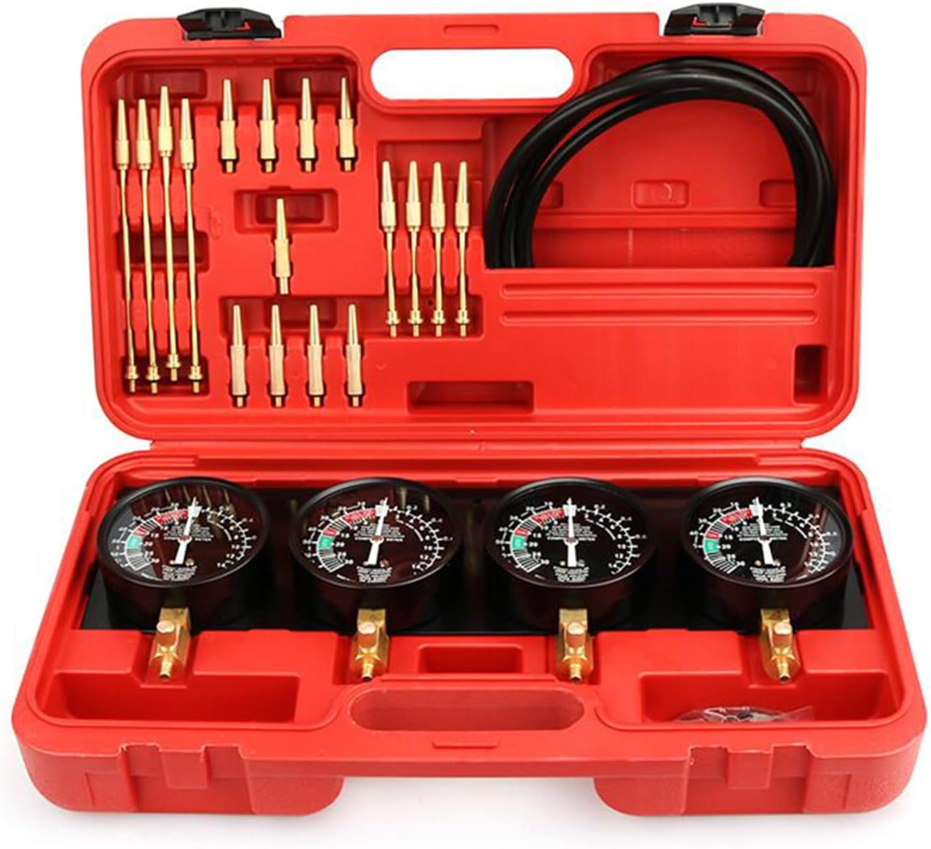 ERYUE Vacuum Carburetor Gauge, 4Cylinder Vacuum Carburetor