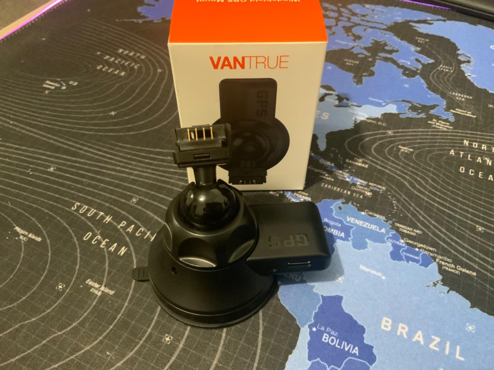 Support Ventouse GPS + USB-C Pour Dashcam Vantrue N4, N2S, X4S, N1 Pro, T3