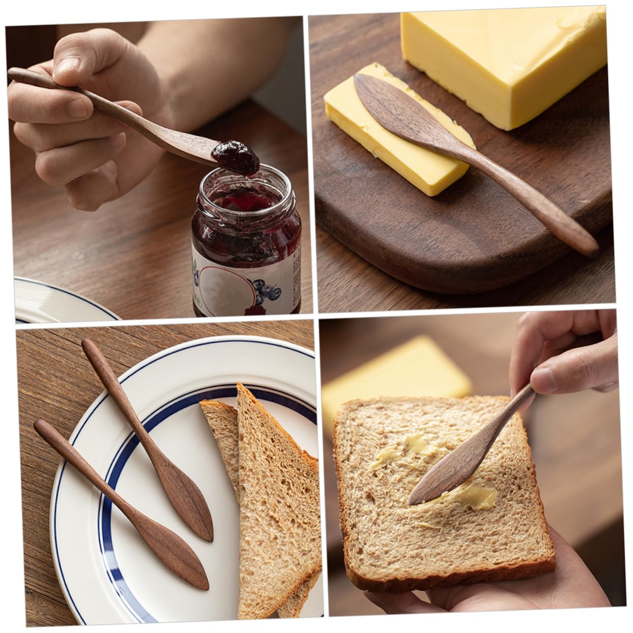 Cabilock Handheld Butter Spreader Knife Multi Function Scraper for Jam and Sauces Lightweight Design for Home Bakery and Restaurant Use