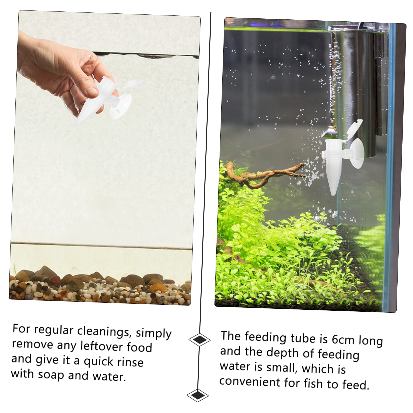 Beaupretty 5pièces Mini Couveuse à Crevettes avec Suction Cup Distributeur Automatique pour Aquarium Alimentateur Pratique pour Poissons Et Crevettes