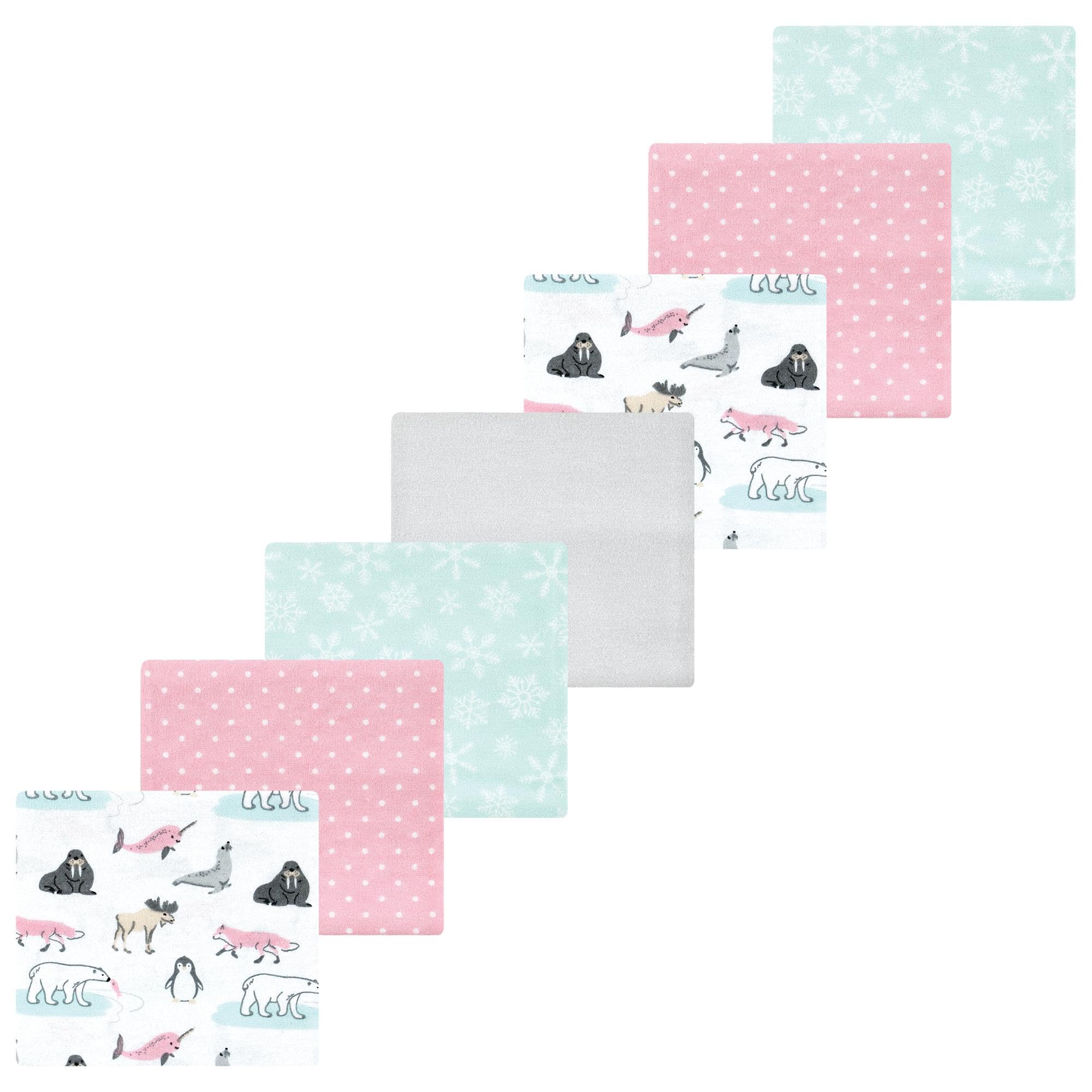 Luvable Friends Little Treasure Flannel Receiving Blankets 7pk