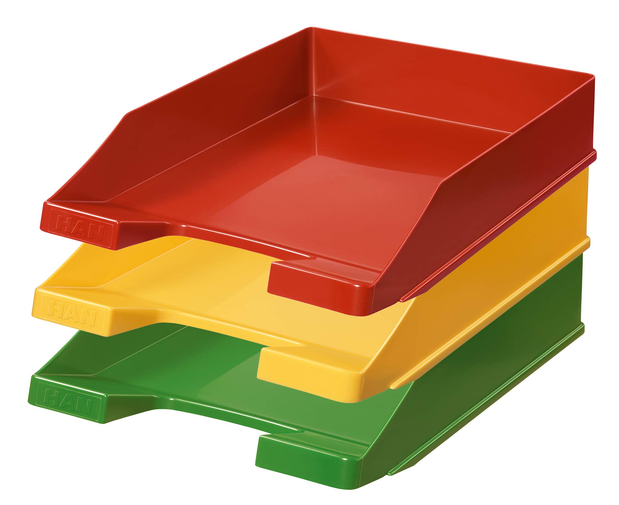 HAN 1027-X-05 - Bandeja para cartas (10 unidades, hasta formato A4/C4), color verde