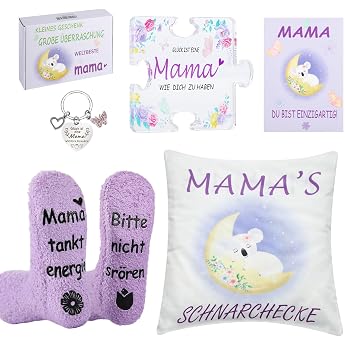 Gifts for Mum Mother's Day Gifts for Mum Mother's Day Gift Personalised Mother's Day Gift with Key Ring Cushion Cover Acrylic Home Decoration Birthday Gift for Women