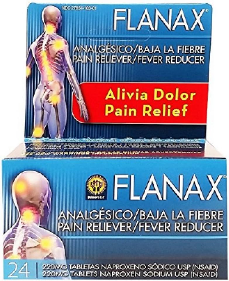 Flanax Pain Reliever/Fever Reducer Tablets, 220mg 24 ea (Pack of 10)