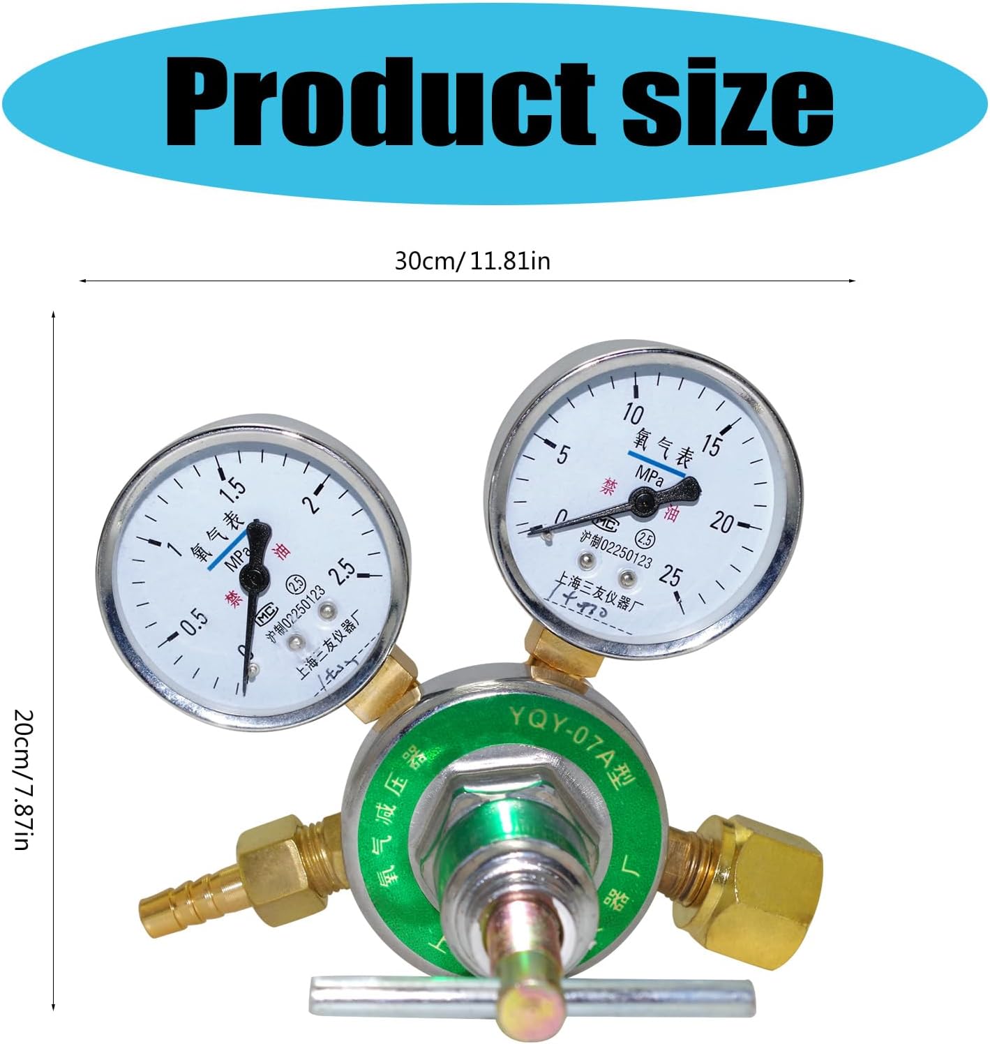 Brass Oxygens Regulator Oxygens Valves Oxygens Accessory Protections Device for Hospital and Emergencys Centers