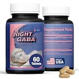 Night GABA&colon; Advanced GABA Supplements for Calming and Deep Sleep Enhancement &vert; Natural Sleep Aid with Turmeric&comma; Ashwagandha&comma; Magnesium &vert; Promotes Relaxation and Stress Relief &vert; 60 Tablets