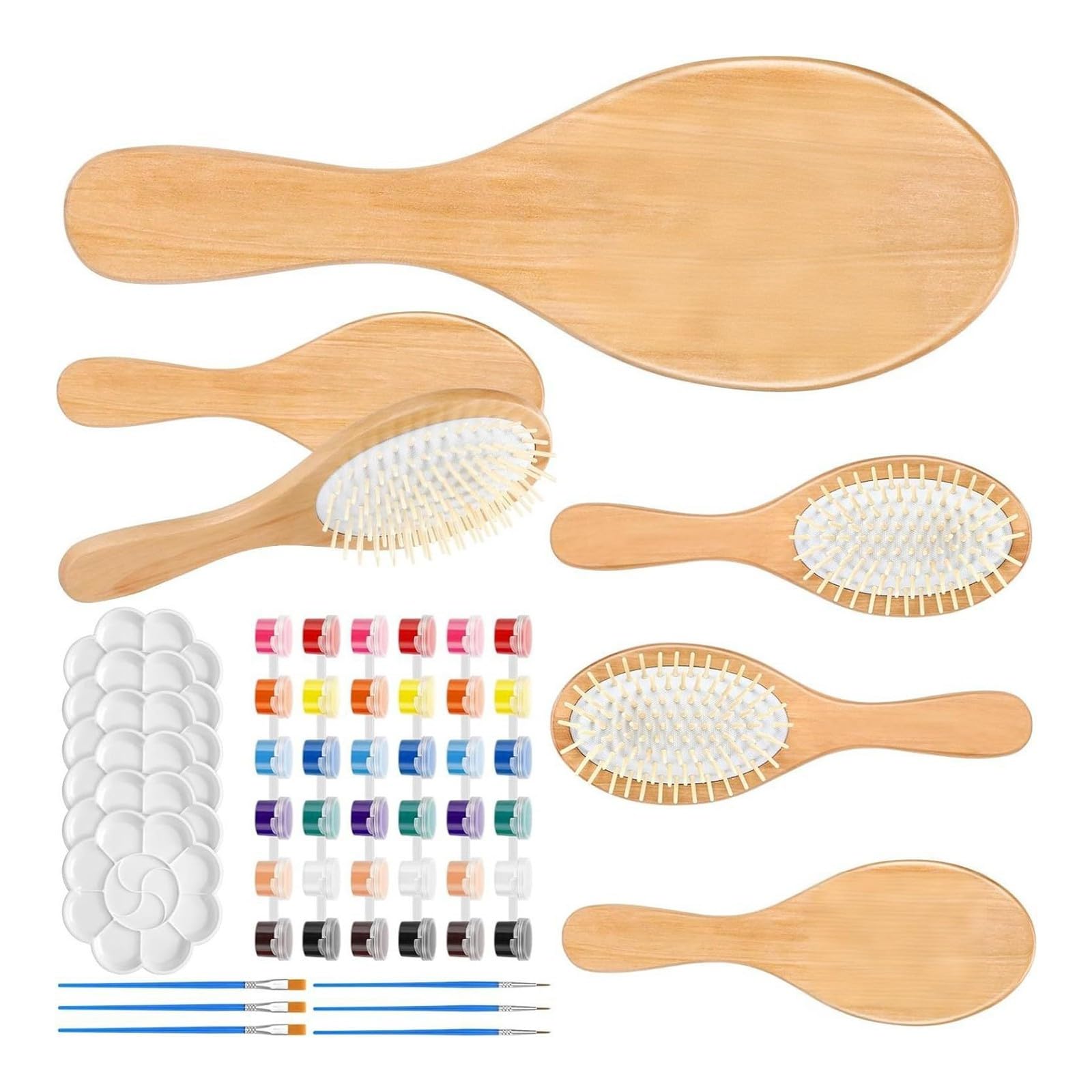 APGLSXY Painting Tool Set with Watercolor Brushes for Wood Comb Craft Project Adult Kids Painting Set