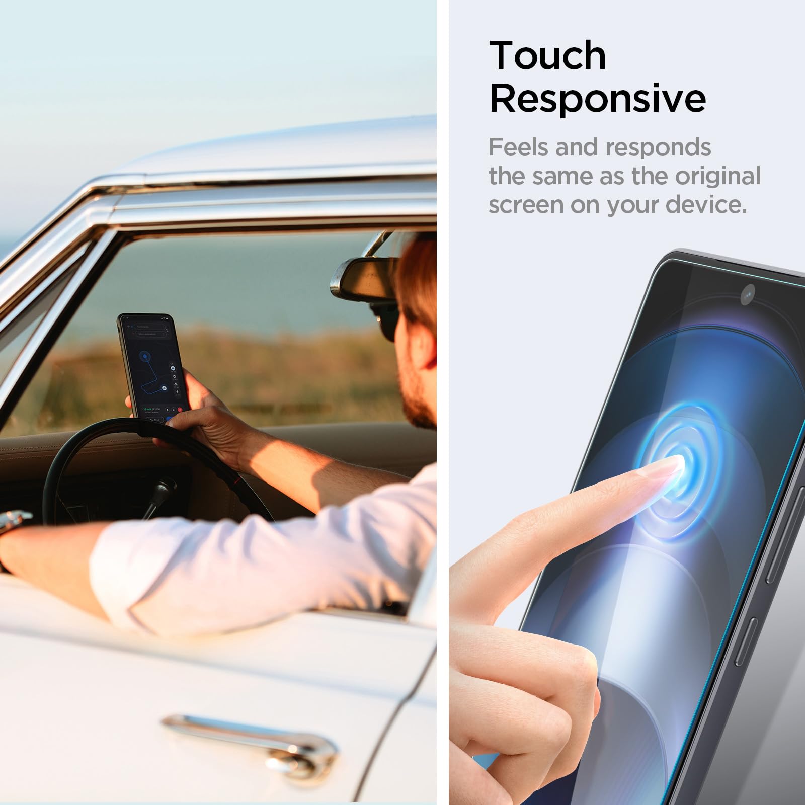 Spigen Essential Glas.Tr CE Tempered Glass Screen Guard For IQOO Neo9 / Neo9 Pro 5G, Full Screen Protector - 2 Pack — Amazon image 5